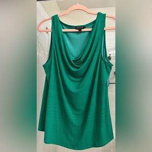 Banana Republic Teal Drape Neck Tank Top